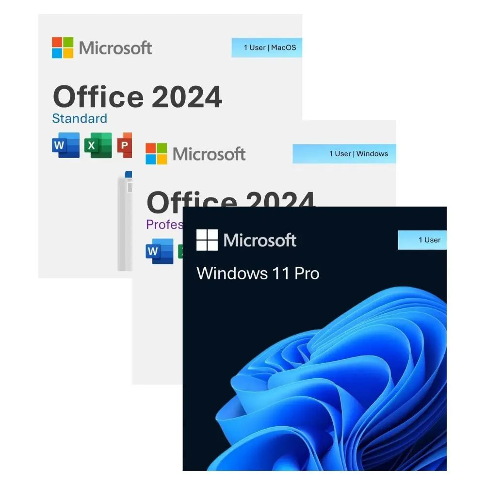 Office 2024 Pro Plus, Office 2024 Standard for Mac and Windows 11 Pro bundle