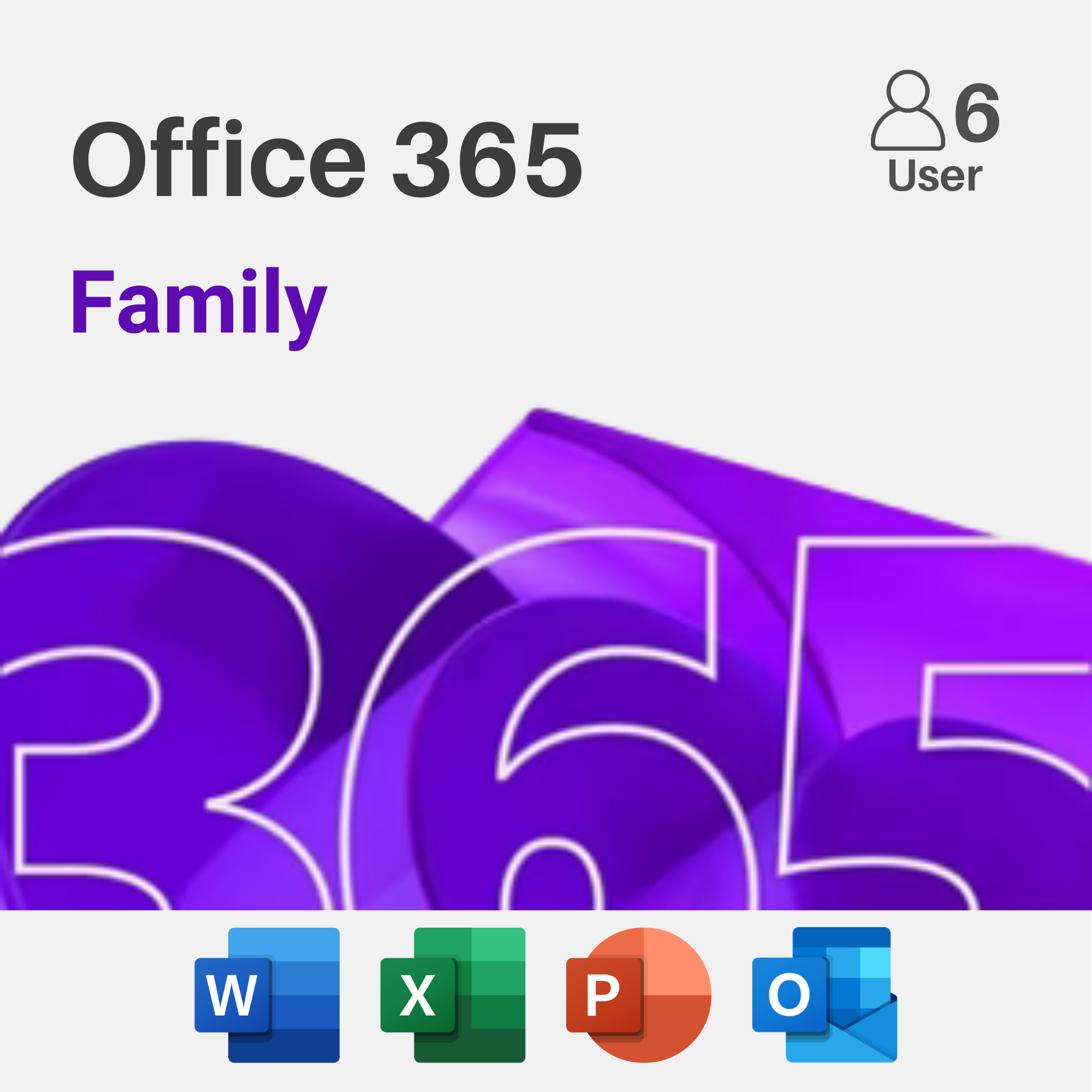 Microsoft 365 Family 12-month subscription