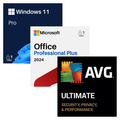 Office 2024 Pro Plus, Windows 11 Pro and AVG Ultimate bundle