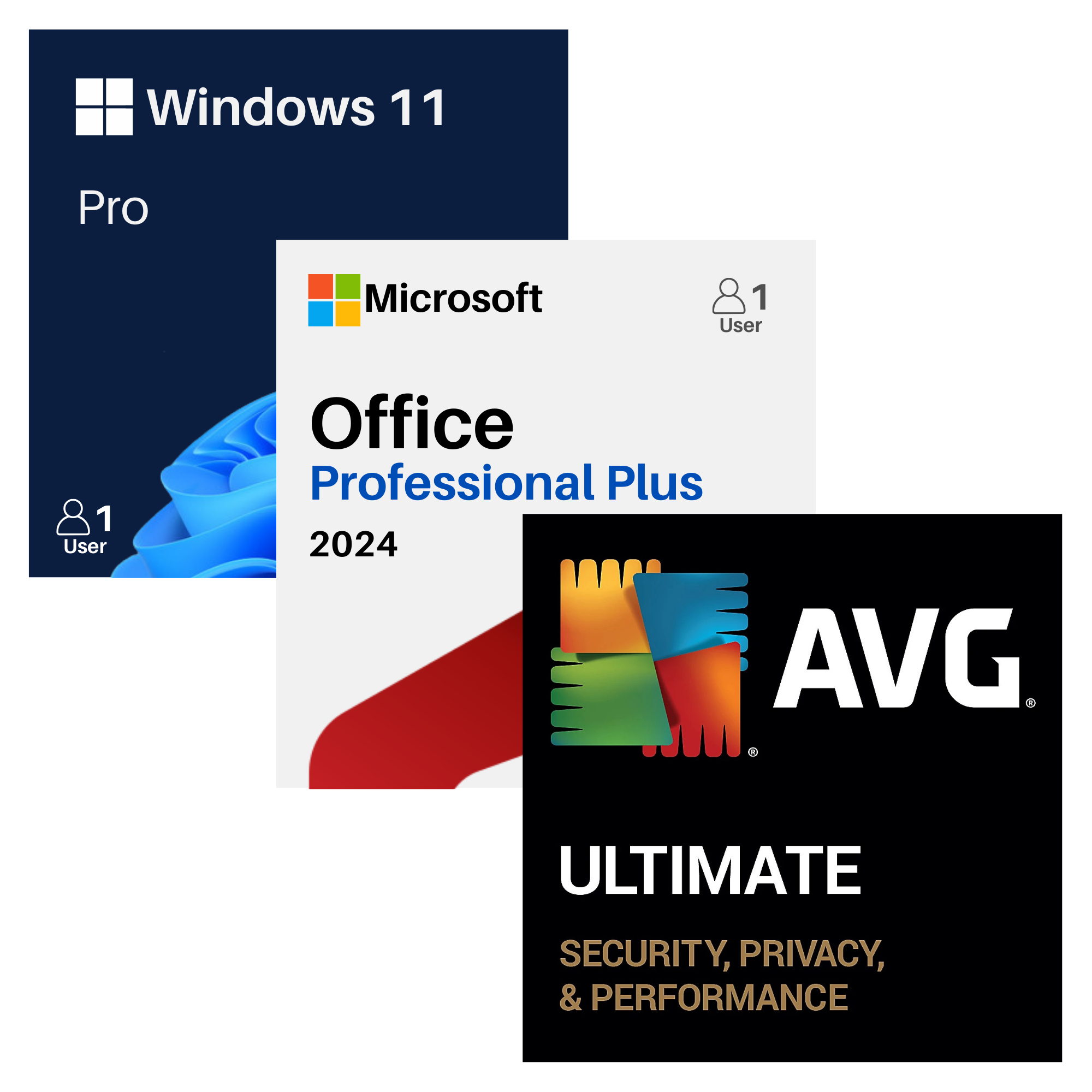Office 2024 Pro Plus, Windows 11 Pro and AVG Ultimate bundle